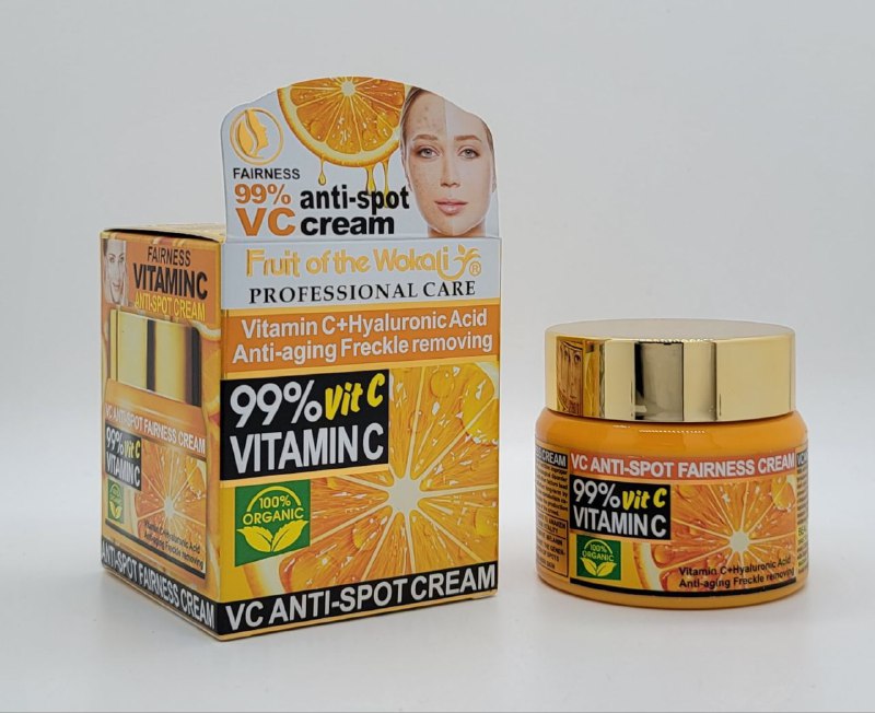 CREMA FACIAL ANTI MANCHAS VITAMINA C FRUIT OF THE WOKALI 50G