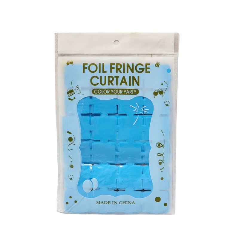 DECORACION ADORNO CORTINAS DE FLECOS FOIL PARA CUMPLEAÑOS FOIL FRINGE, 4 ESTILOS