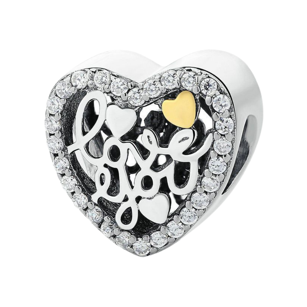 PCHARM1914 CORAZON CON MENSAJE (TE AMO) AMOR SAN VALENTIN