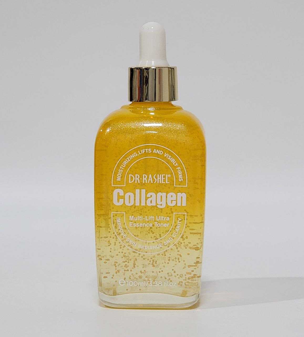 TONICO FACIAL DE COLAGENO, ESENCIA POTENCIADA POR COLAGENO LEVANTA, REAFIRMA, MEJORA LAS ARRUGAS Y REDUCE LAS MANCHAS OSCURAS DR RASHEL COLLAGEN 100ML