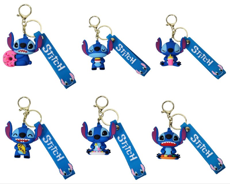 LLAVEROS DE LILO Y STITCH 6 ESTILOS DISPONIBLES