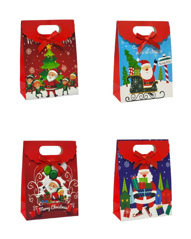 BOLSA DE REGALO NAVIDEÑA MINI PEQUEÑA 16X12CM