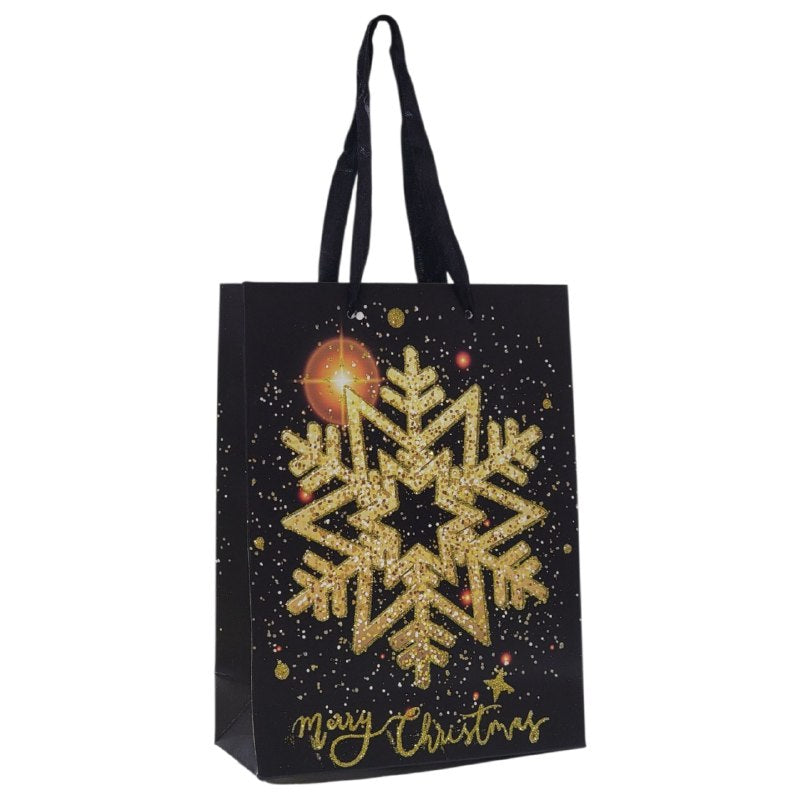 BOLSA DE REGALO NAVIDEÑA PAQUEÑA 18X24X8CM