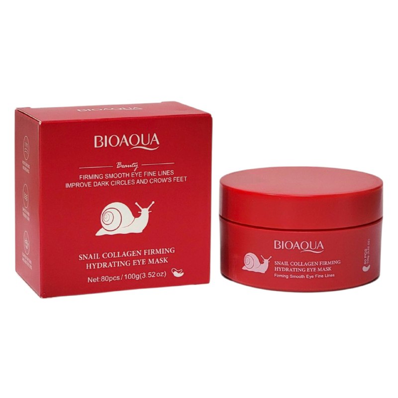 MASCARILLA FACIAL HIDRATANTE Y REAFIRMANTE PARA LOS OJOS CON COLAGENO DE CARACOL 100G, DISEÑADA PARA MEJORAR LA PIEL ALREDEDOR DE LOS OJOS PROPORCIONANDO HUMEDAD Y NUTRIENTES ESENCIALES DEJANDO LA PIEL FIRME, ELASTICA Y SUAVE BIOAQUA