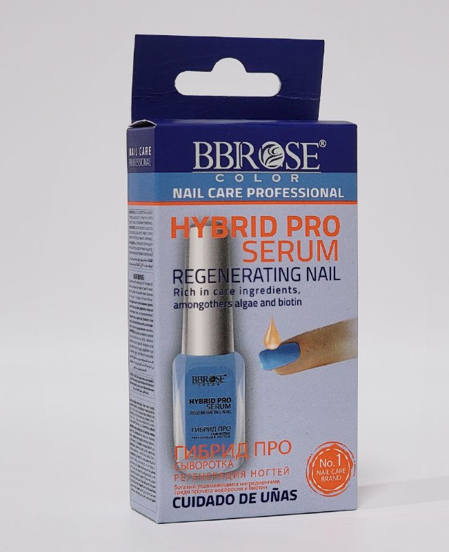 ESMALTE DE UÑAS SUERO HIBRIDO REGENERADOR DE UÑAS CON ALGAS Y BIOTINA, FORMULA INTENSA PARA UÑAS SECAS, DEBILES Y QUEBRADIZAS BBROSE 14ML