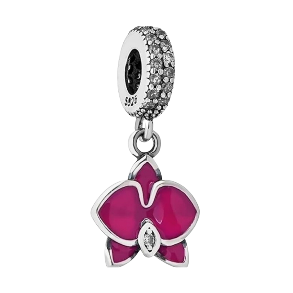 PCHARM1141 FLOR ROJA COLGANTE