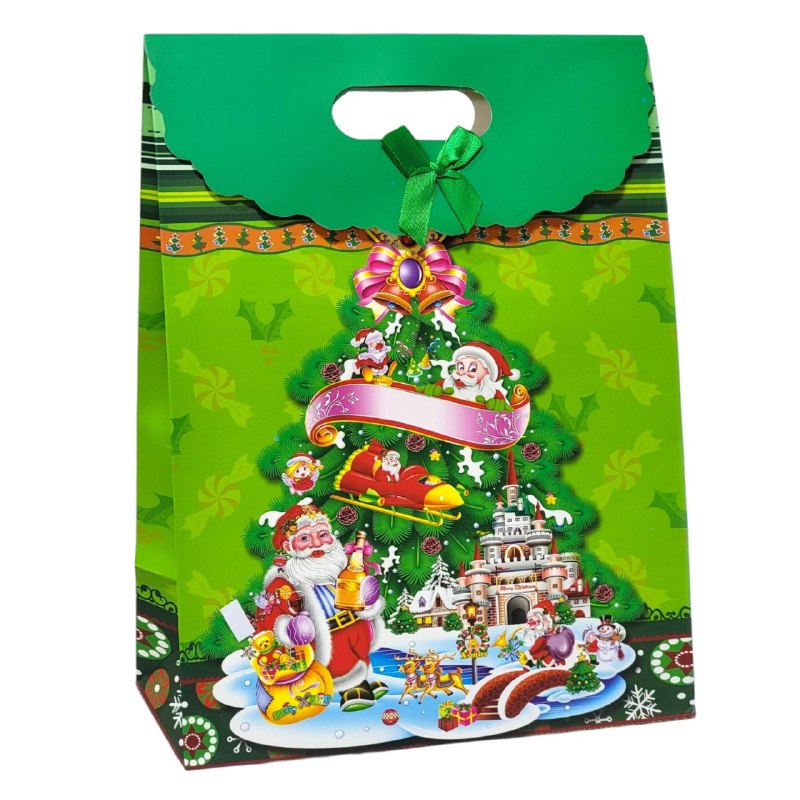 BOLSA DE REGALO NAVIDEÑA EXTRA GRANDE 37X38CM