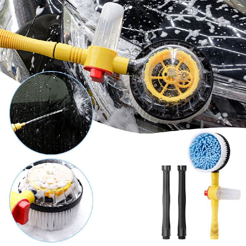 CEPILLO MOPA GIRATORIO DE LAVADO MULTIFUNCIONAL, LAVADO Y DESCARGA, ALTO VOLTAJE, EFICIENCIA Y COMODIDAD PARA LAVAR CARRO AUTO, CON DEPOSITO DE JABON Y MANGUERA EXPANDIBLE