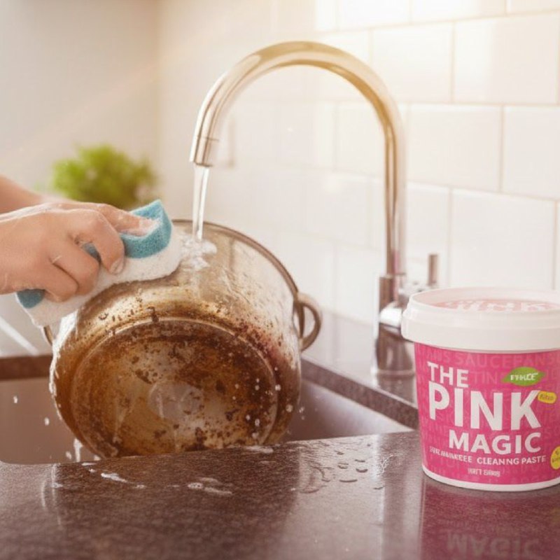 PASTA LIMPIADORA DUPE DE PINK STUFF 500G MILAGROSA QUE GARANTIZA LIMPIEZA PROFUNDA EN INTERIORES Y EXTERIORES MULTIUSOS, ELIMINANDO LA SUCIEDAD MAS DIFICIL FACILMENTE THE PINK MAGIC 500G