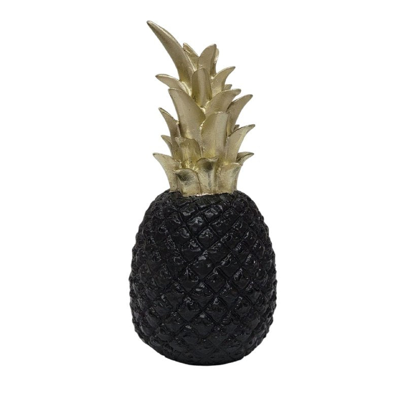 DECORACION ADORNO, ADORNO DE PIÑA PARA EL HOGAR, COLOR NEGRO 20X11CM