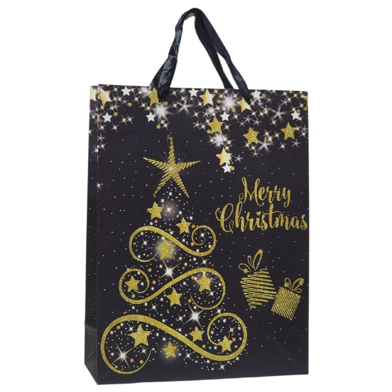 BOLSA DE REGALO NAVIDEÑA GRANDE 40X30X12CM