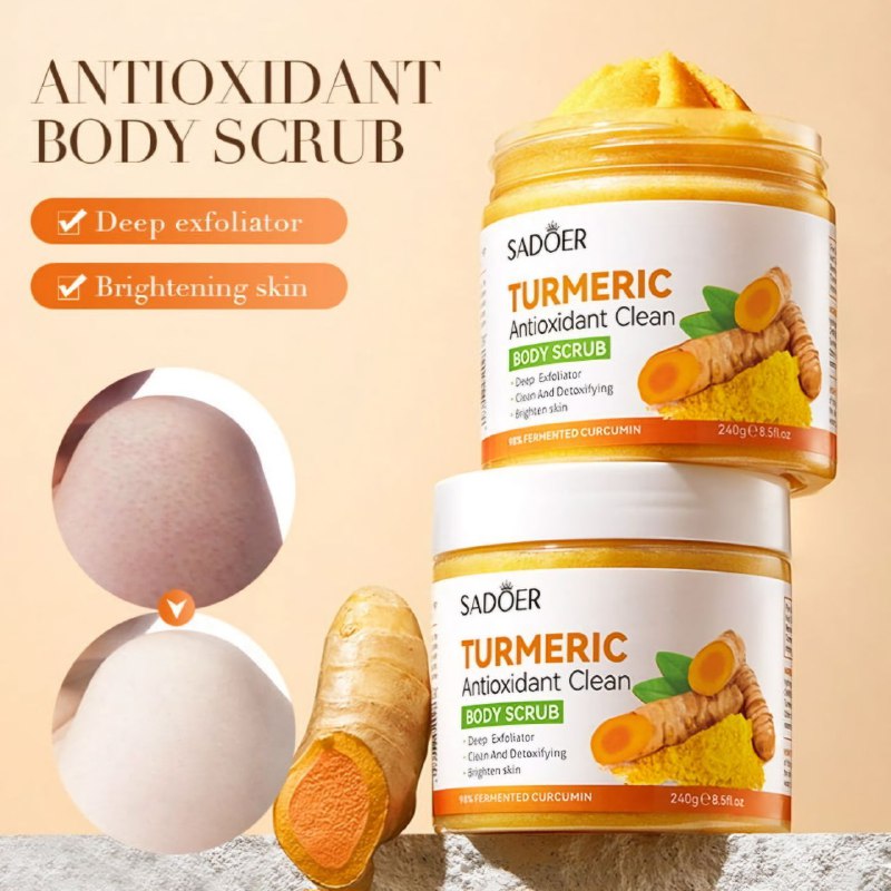 EXFOLIANTE CORPORAL ANTIOXIDANTE CON EXTRACTO DE CURCUMA SADOER 240G