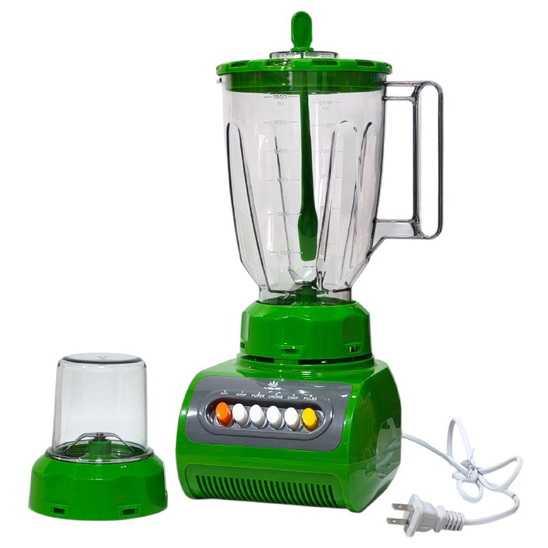 MAQUINA LICUADORA 2 EN 1 CON MOTOR POTENTE DE 350W, TRITURA MEZCLA Y PROCESA CON VELOCIDAD, DE ACERO INOXIDABLE Y CAPACIDAD DE 1.5L VIVE, 3 COLORES