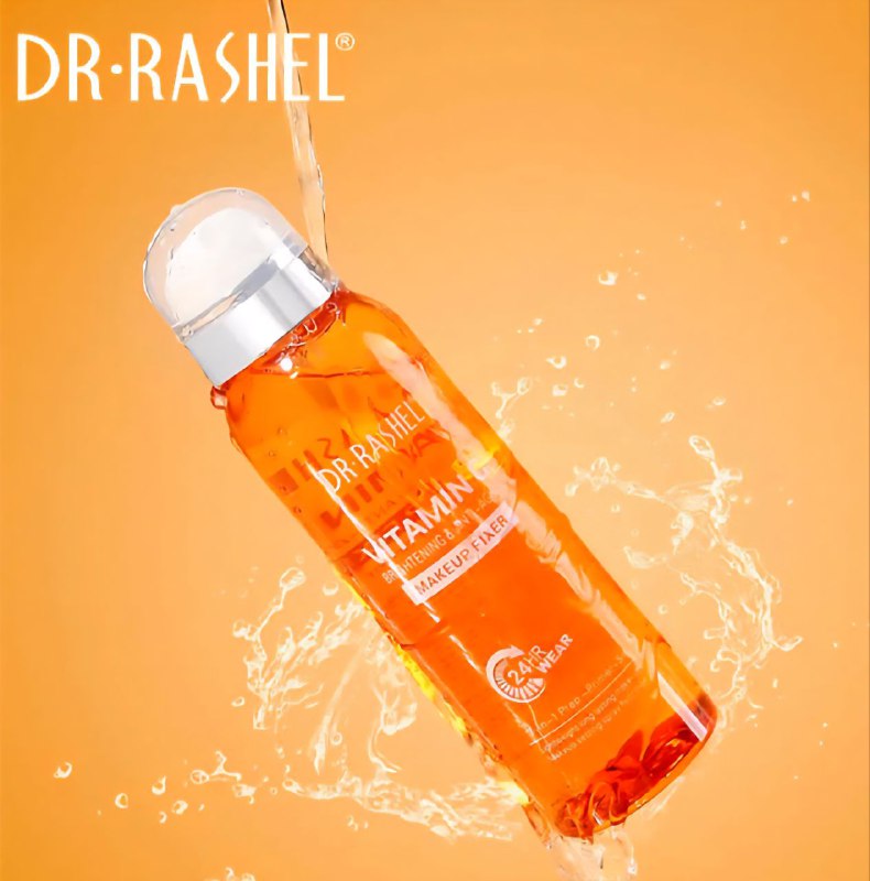 FIJADOR DE MAQUILLAJE 3 EN 1 DE VITAMINA C, FIJADOR, ILUMINADOR Y ANTIEDAD DR RASHEL 160ML