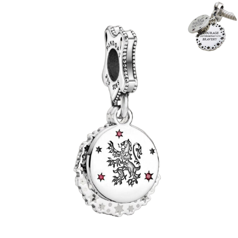 PCHARM1876 COLGANTE DOBLE DE DRAGON CON MENSAJE (CORAJE, DETERMINACION Y CORAJE)