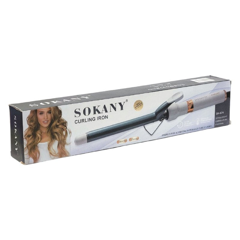 RIZADORA ENCOLOCHADORA DE CABELLO CON NANOTECNOLOGIA DE TITANIO SUAVE SOKANY