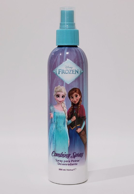 SPRAY PARA PEINAR DESNEREDANTE ENRIQUECIDO CON FRAGANCIA, FACILITA EL PEINADO Y DEJA EL CABELLO SUAVE Y MANEJABLE NEVADA KIDS DISNEY FROZEN 250ML