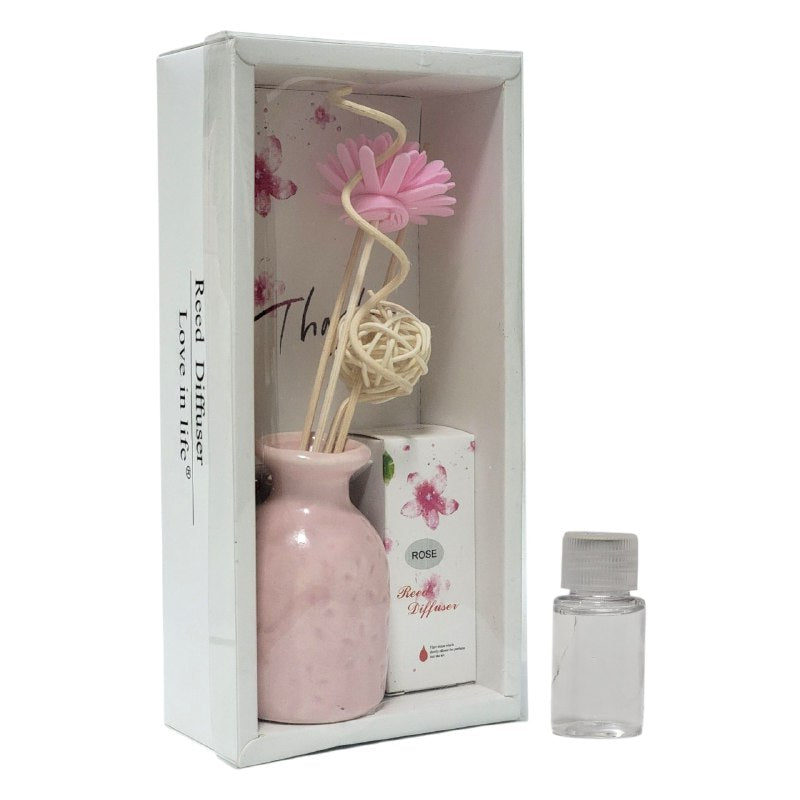 AMBIENTADOR AROMATIZANTE DIFUSOR DE VARILLAS PARA EL HOGAR DE AROMA CONTINUO SIN HUMO NI GOTEO, 4 AROMAS REED DIFFUSER