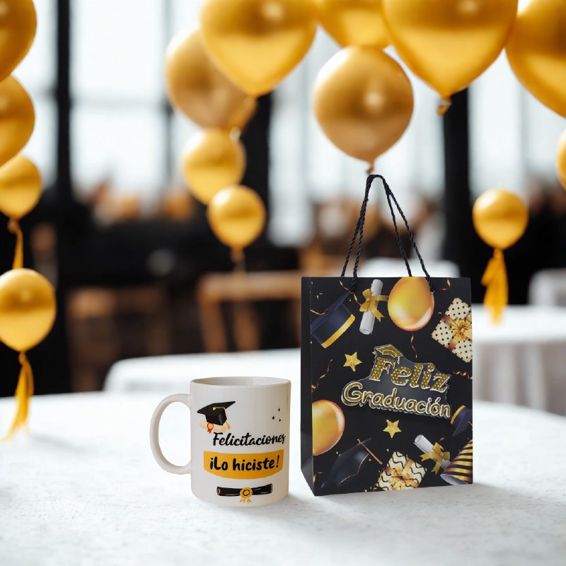 BOLSA DE REGALO DE GRADUACION PEQUEÑA 18X23X10CM