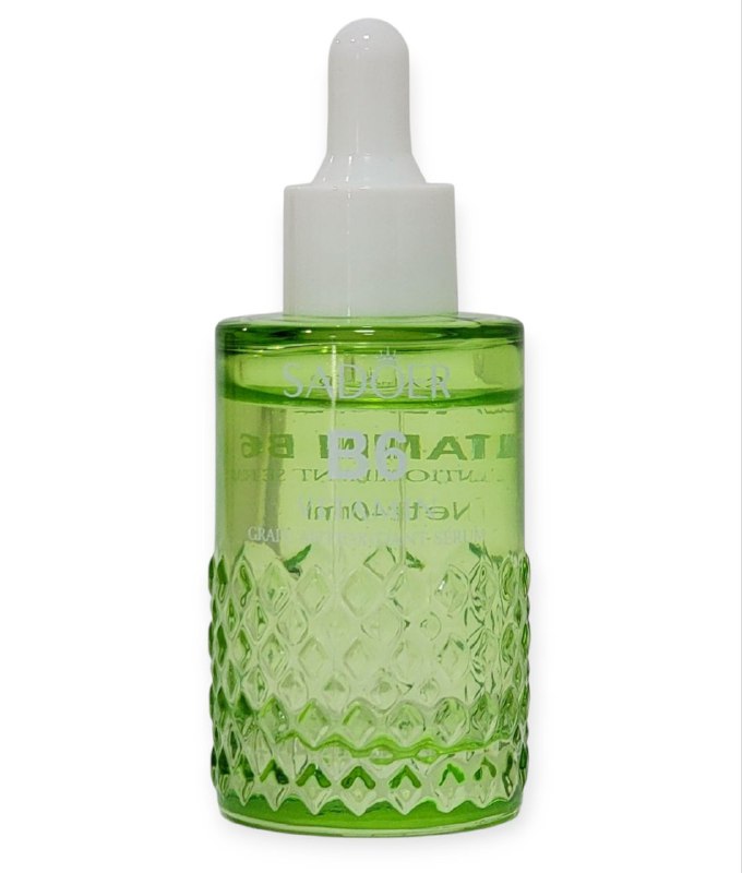 SUERO FACIAL VITAMINA B6, ANTIOXIDANTE DE UVA, CALMANTE, NUTRITUVO, REFRESCANTE DE FACIL ABSORCION, HIDRATACION INTENSIVA SUAVE SADOER 40ML