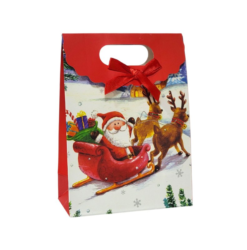 BOLSA DE REGALO NAVIDEÑA MINI PEQUEÑA 16X12CM