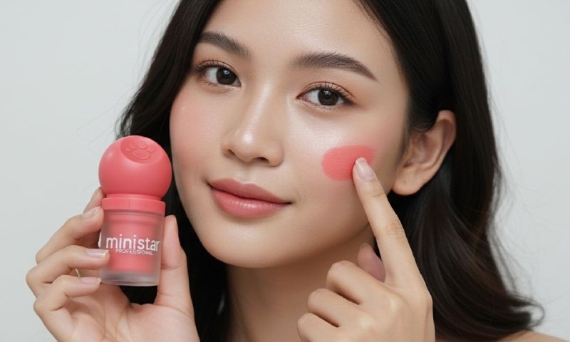 BLUSH LIQUIDO DUPE OHMY BLUSH DOT HIDRATANTE DE LARGA DURACION 10ML, LEVANTA Y RELLENA VISIBLEMENTE TU ROSTRO POR 12H MINISTAR PROFESSIONAL