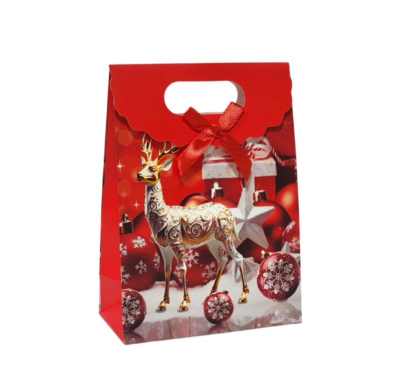 BOLSA DE REGALO NAVIDEÑA MINI PEQUEÑA 16X12CM