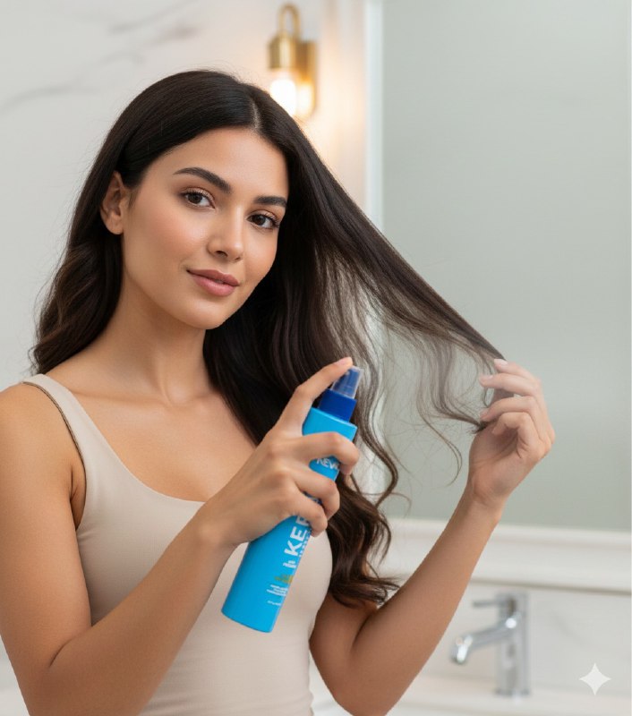 SPRAY PARA EL CABELLO PARA PEINAR SIN ENJUAGUE CON QUERATINA HIDROLIZADA NEVADA KERATIN SPRAY 250ML