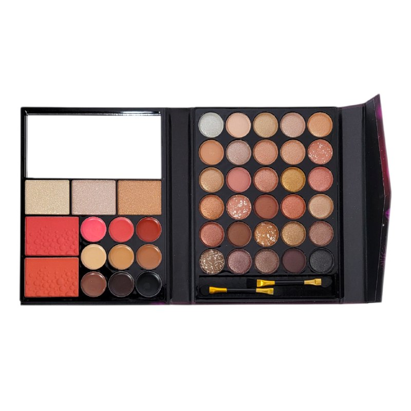 SOMBRA DE MAQUILLAJE EN PALETA DE OJOS COLOES PERFECTOS DE 44 TONOS VARIADOS MOCMALLURE 17X28CM