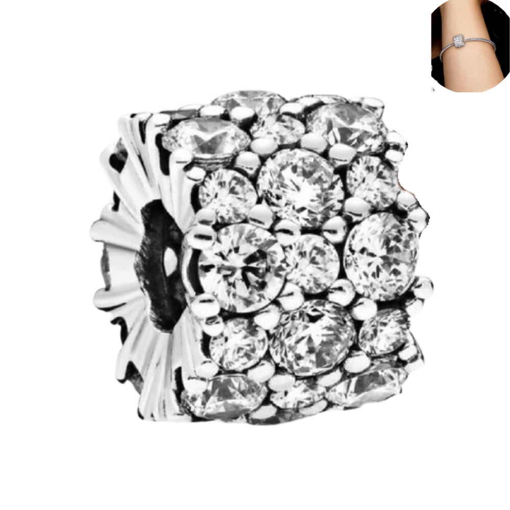 PCHARM1657 TRIPLE FILA BRILLANTE EN PAVE