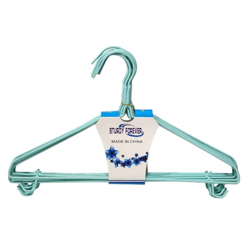 GANCHO ORGANIZADOR DE ROPA METALICOS ELEGANTES EN PAQUETE DE 10UND STURDY FOREVER