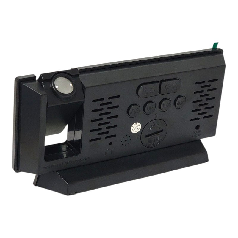 RELOJ ALARMA DESPERTADOR DE ESPEJO DE PROYECCION LED, CON FUNCIONES AVANZADAS DE TIEMPO, FECHA Y TEMPERATURA, CON CONTROL DE BRILLO AJUSTABLE GAOSIIO