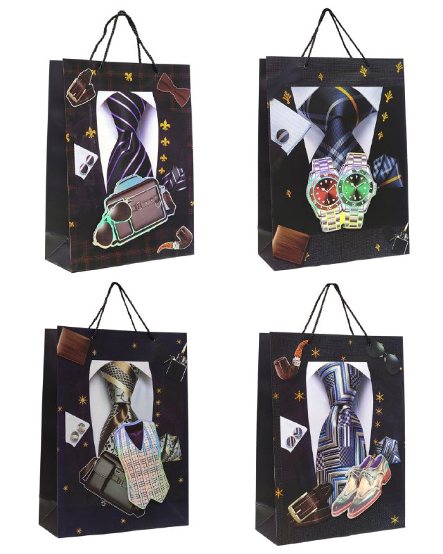 BOLSA DE REGALO PARA HOMBRE GRANDE 30X12X41.5CM