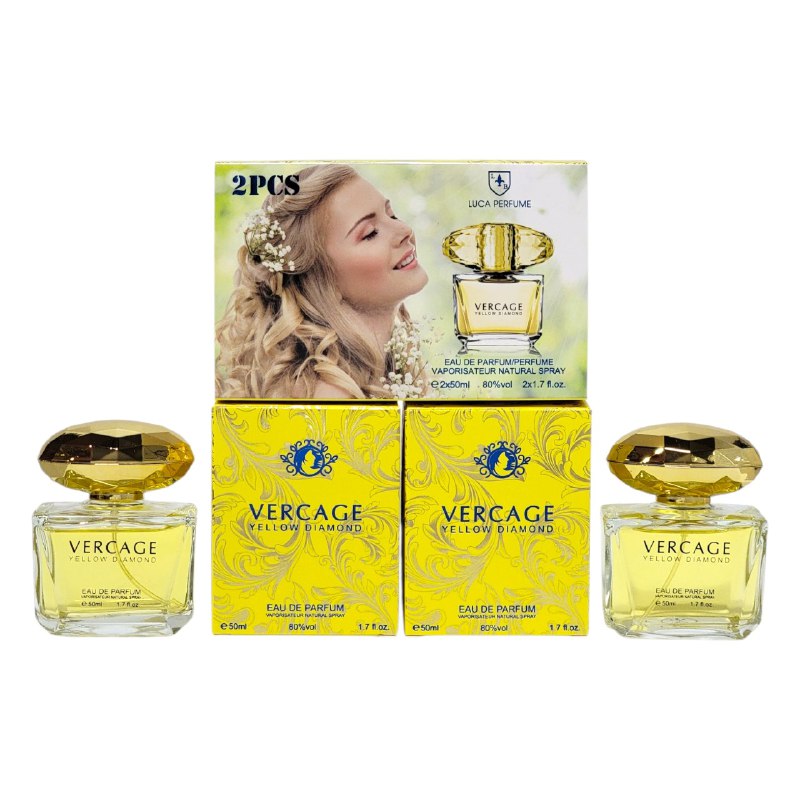 SET VERCAGE YELLOW DIAMOND DIAMOND EDP 50MLX2 (M)