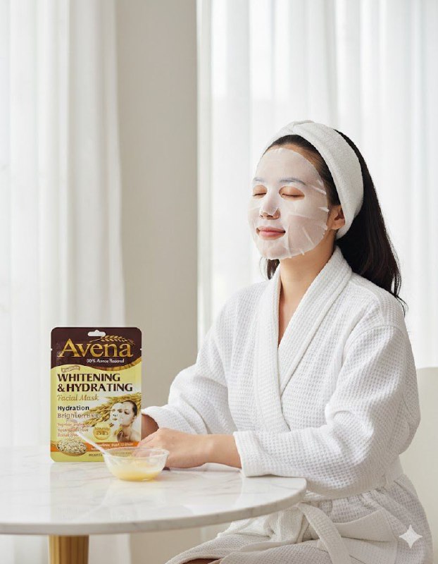 MASCARILLA FACIAL DE AVENA BLANQUEADORA E HIDRATANTE, ACIDO HIALURONICO, VITAMINA E Y B3, HIDRATACION INTENSIVA PARA EL ROSTRO PIEL SALUDABLE FRUIT OF THE WOKALI PROFESSIONAL CARE 30ML