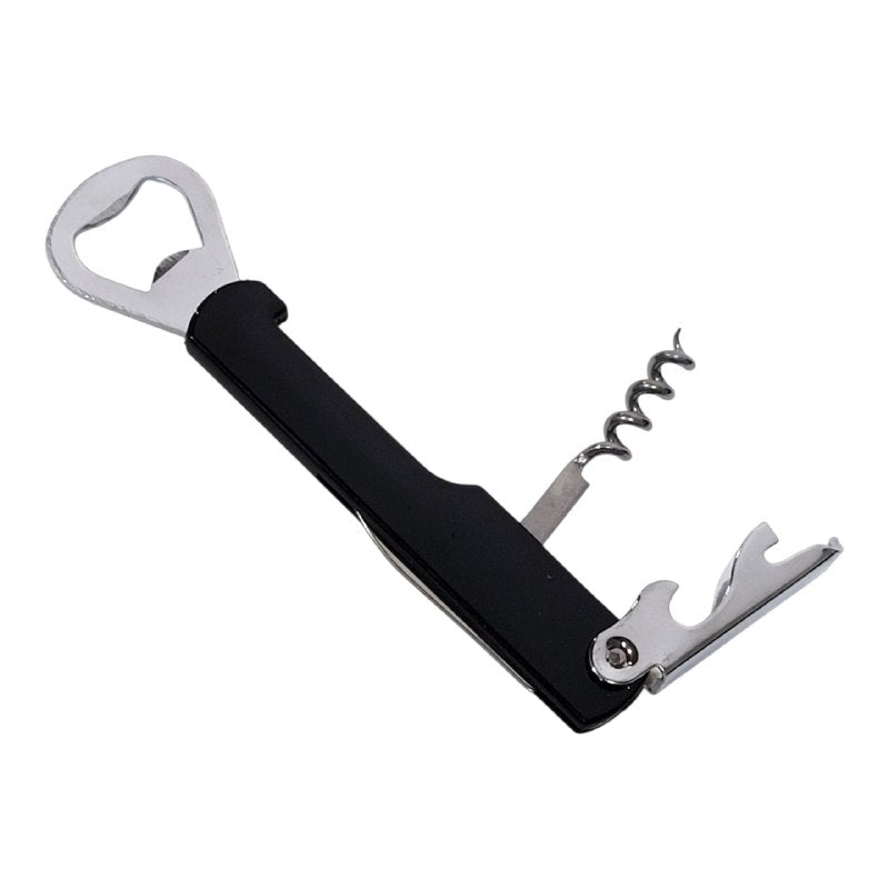 MAQUINA SACA CORCHO, ABRELATAS Y DESTAPADOR MULTIFUNCIONAL 3 EN 1 METALICO DAILY