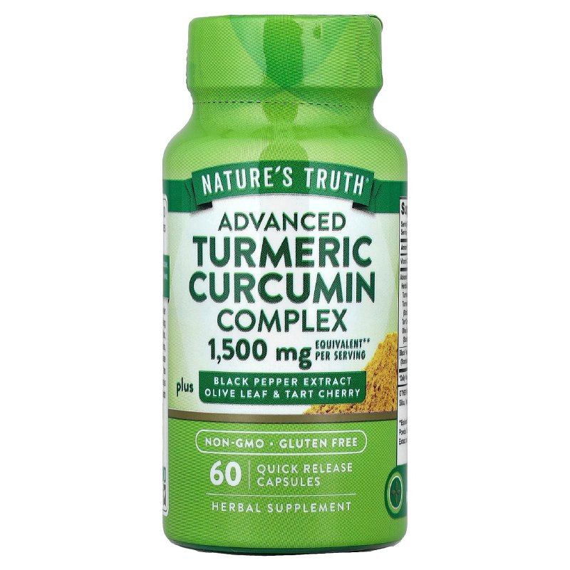 VITAMINAS EN CAPSULAS DE CURCUMA ANTIINFLAMATORIO ANTIOXIDANTE NATURES TRUTH 60UND
