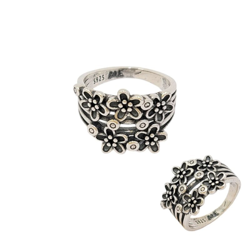 PANI1603 FORMA FLORES PLATA 9.25