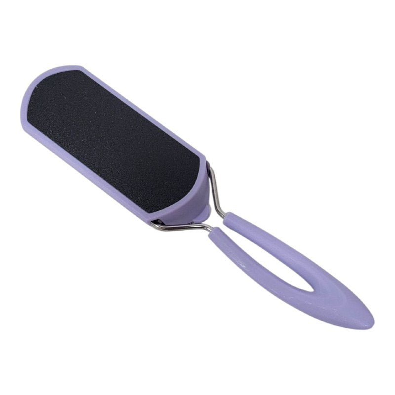 LIMA PARA PEDICURE METALICA, SUPERFICIE ONDULADA DE ACERO INOXIDABLE, ELIMINA FACILMENTE LOS CALLOS Y EL TALON AGRIETADO, DEJANDO LOS PIES SUAVES EVOK