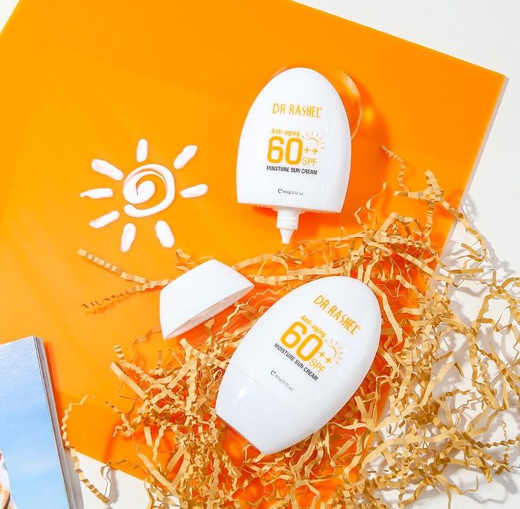 PROTECTOR SOLAR EN CREMA ANTIEDAD E HIDRATANTE SPF60, ANTIOXIDANTE, PROTEGE LA PIEL DE RAYOS UV DR RASHEL 60G