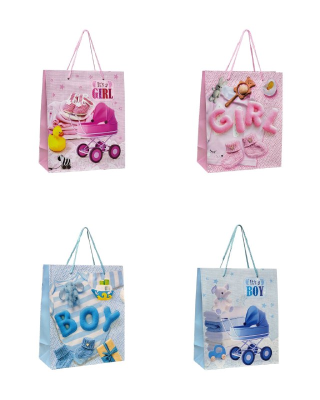 BOLSA DE REGALO BABY SHOWER PEQUEÑA 18X8X21.5CM