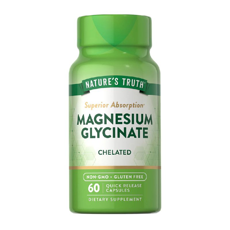 VITAMINAS EN CAPSULAS DE GLICINATO DE MAGNESIO QUELADO SIN GLUTEN SUPLEMENTOS DIETETICOS NATURE S TRUTH 60UND