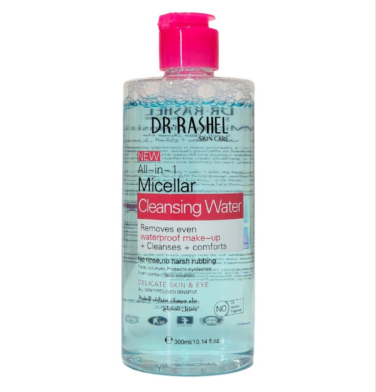 AGUA MICELAR LIMPIADORA TODO EN 1 HIDRATANTE DR RASHEL 300ML