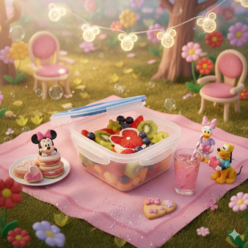 ORGANIZADOR RECIPIENTE PARA NIÑAS CON DISEÑO DE MINNIE MOUSE TAMAÑO MEDIANA