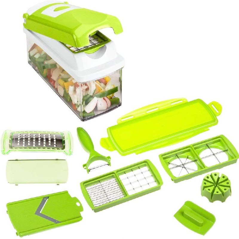 MAQUINA CHISMOLERA, CORTADORA DE VERDURAS 11 EN 1 MULTIFUNCIONAL ONE STEP PRECISION CUTTING