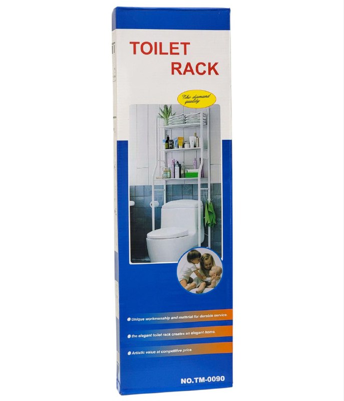 ESTANTE ORGANIZADOR PARA BAÑO DE 3 NIVELES SOBRE EL INODORO SERVICIO TOILET RACK 157X46X26CM