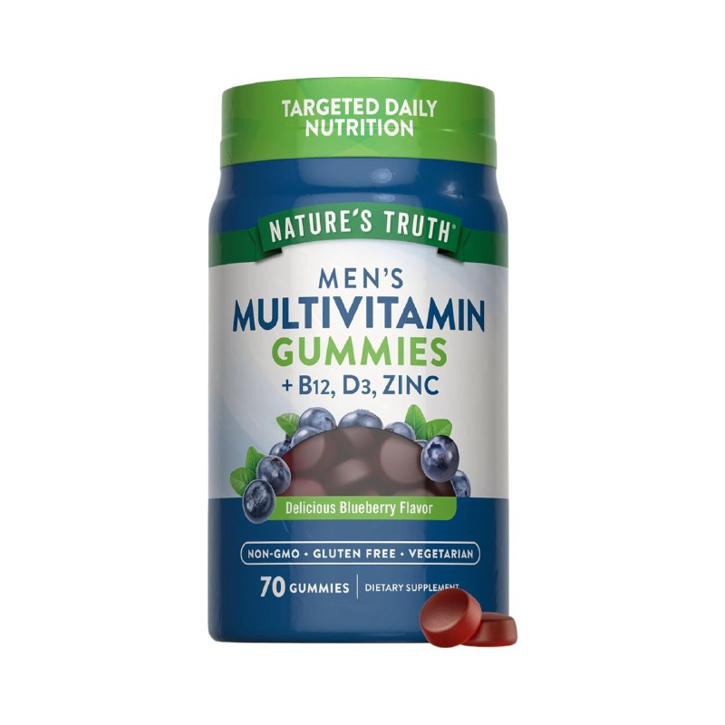 VITAMINAS EN GOMITAS MULTIVITAMINICAS PARA HOMBRES NATURES TRUTH 70UND