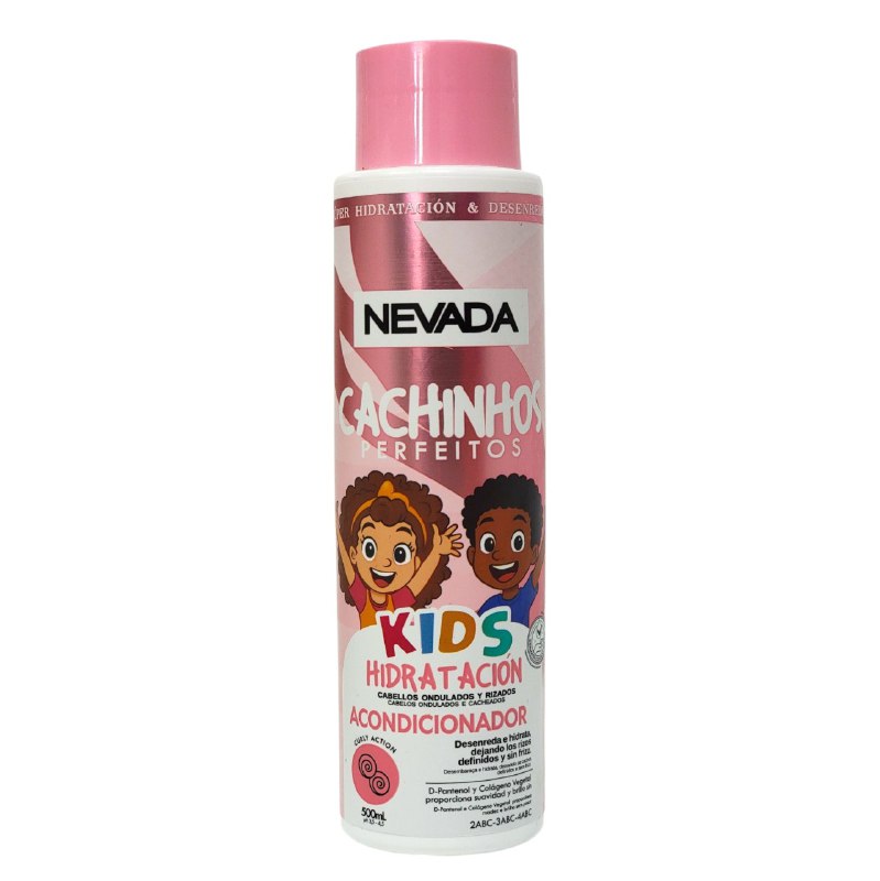 ACONDICIONADOR PARA EL CABELLO HIDRATANTE PARA NIÑOS PELO ONDULADOS RIZADOS NEVADA KIDS 500ML