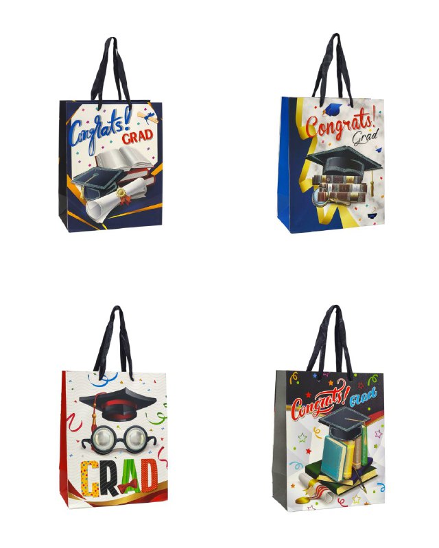 BOLSA DE REGALO GRADUACION PEQUEÑA 18X10X23CM