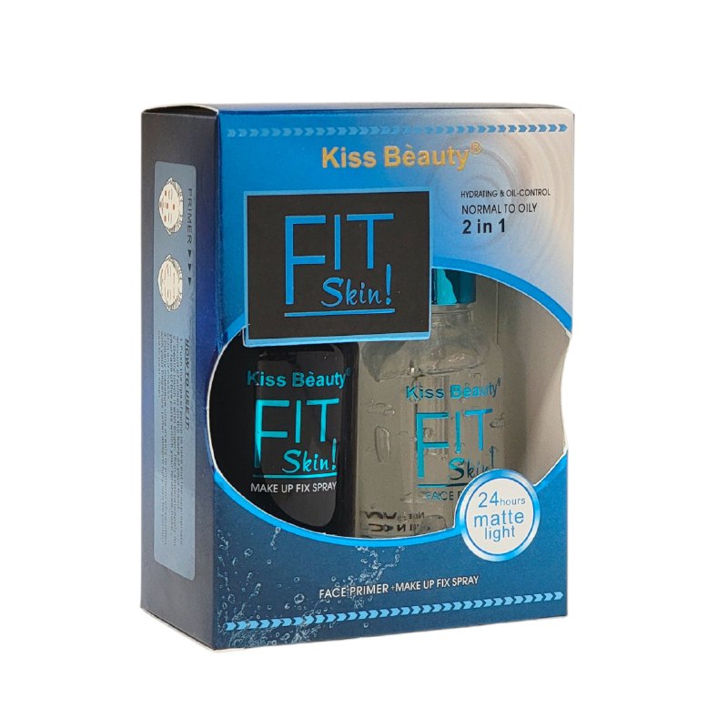 FIJADOR DE MAQUILLAJE 2 EN 1 CON PREBASE DE LARGA DURACION HIDRATANTES MATTE KISS BEAUTY 50ML+30ML